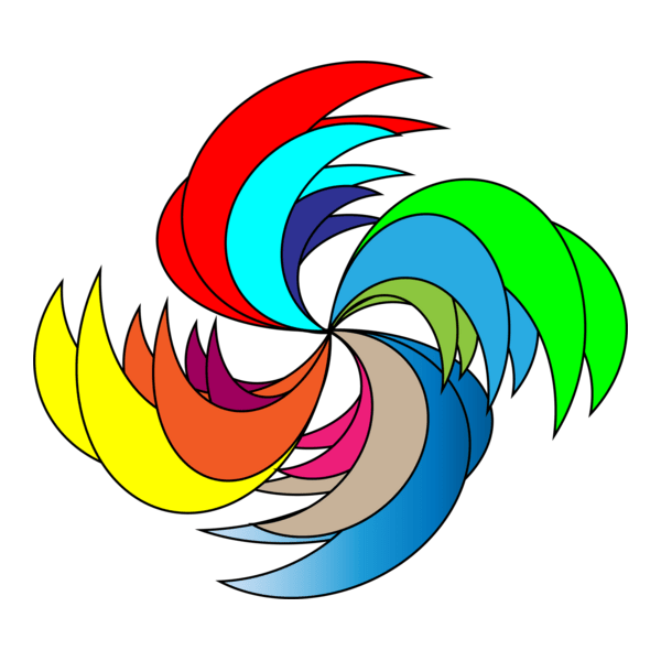 Colors Star Logo PNG Vector