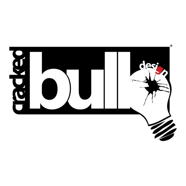 cracked bulb design Logo PNG Vector