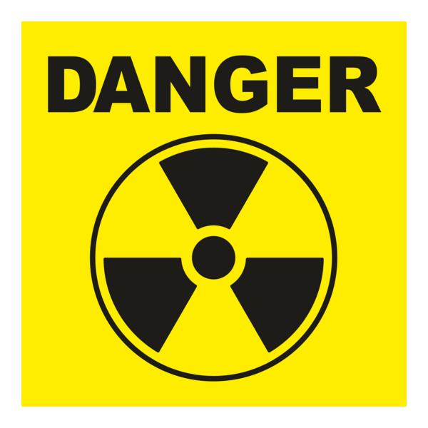 Danger Radyasyon Logo PNG Vector