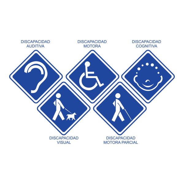 Discapacidad Motora Logo PNG Vector