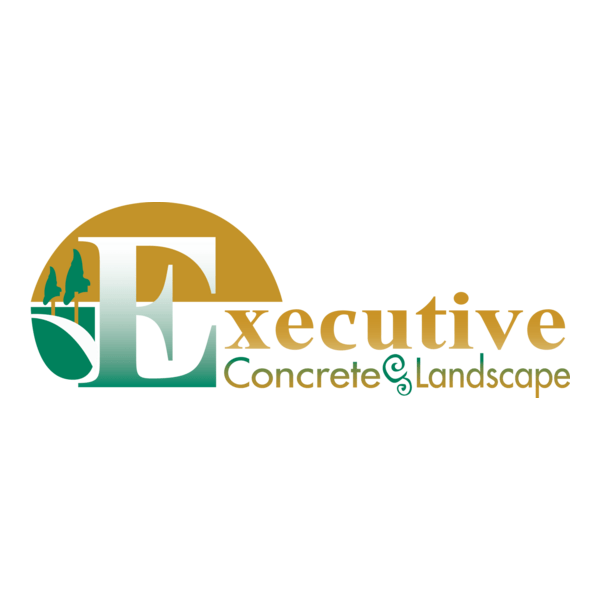 Executive Concrete & Landscape Logo PNG Vector