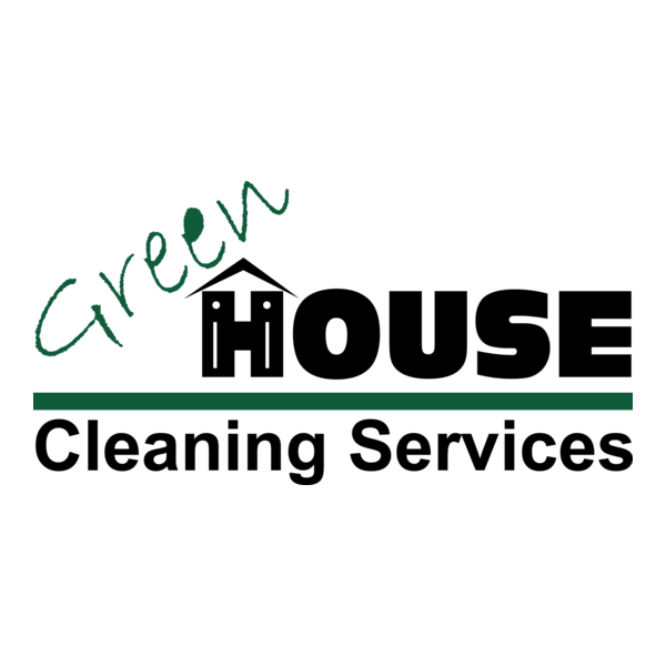 Green House Cleaning Services Logo PNG Vector