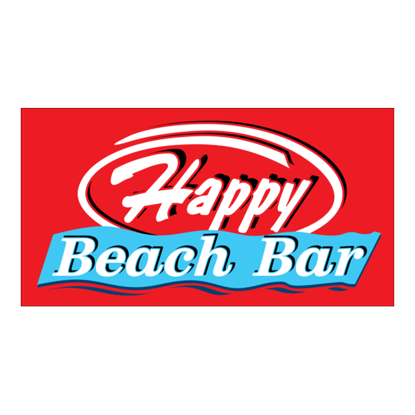 Happy Beach Bar Logo PNG Vector