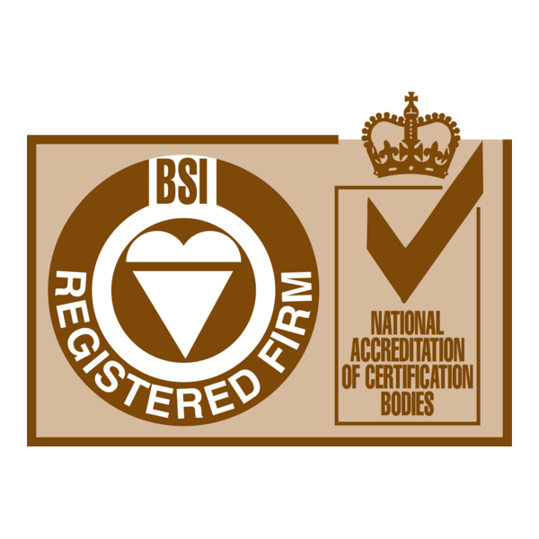 ISO BSI Registered Firm Logo PNG Vector