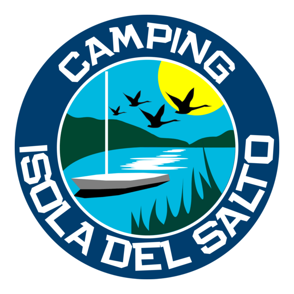 Isola del Salto Camping Logo PNG Vector