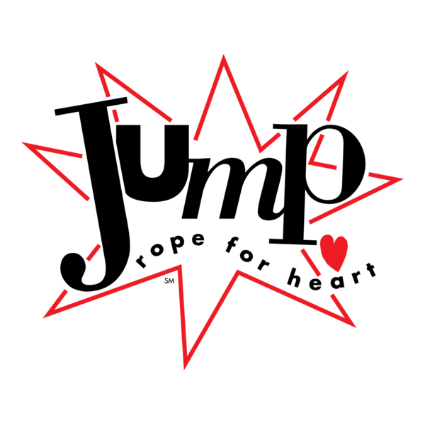 Jump Rope for Heart Logo PNG Vector