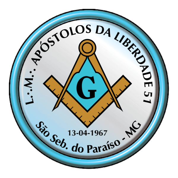 Loja Maçônica Apóstolos da Liberdade nº 51 Logo PNG Vector