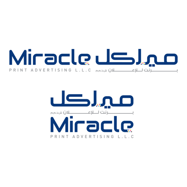Miracle Print Advertising Logo PNG Vector