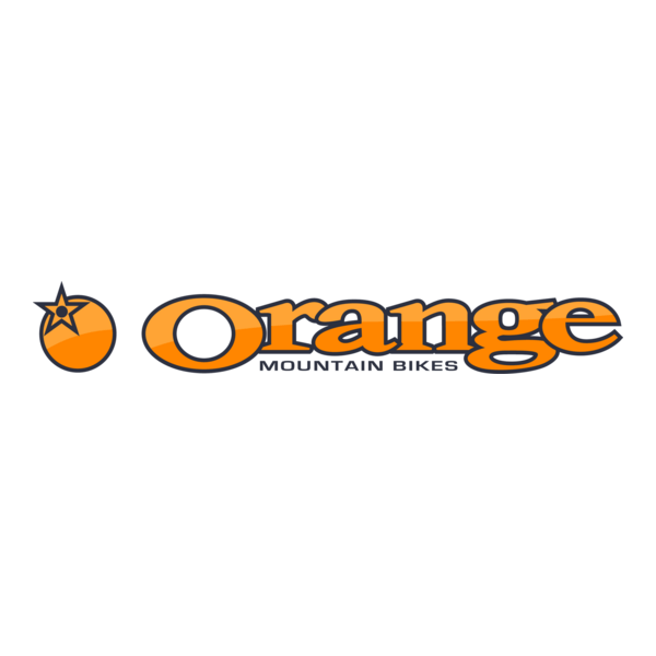 Orange Bikes Logo PNG Vector