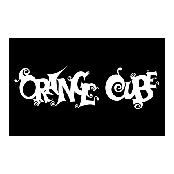 Orange Cube Logo PNG Vector