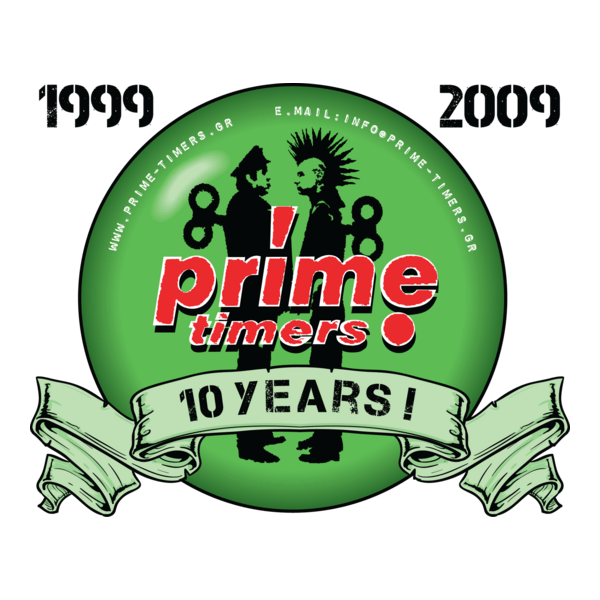 Prime-timers S.A ( celebrate 10 years ) Logo PNG Vector