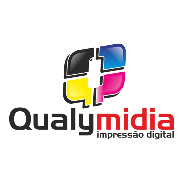 Qualymidia impressão digital Logo PNG Vector