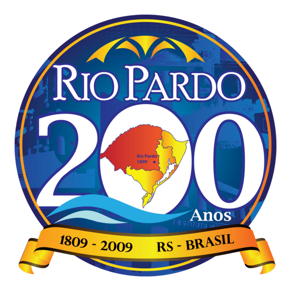 Rio Pardo 200 anos - moeda Logo PNG Vector