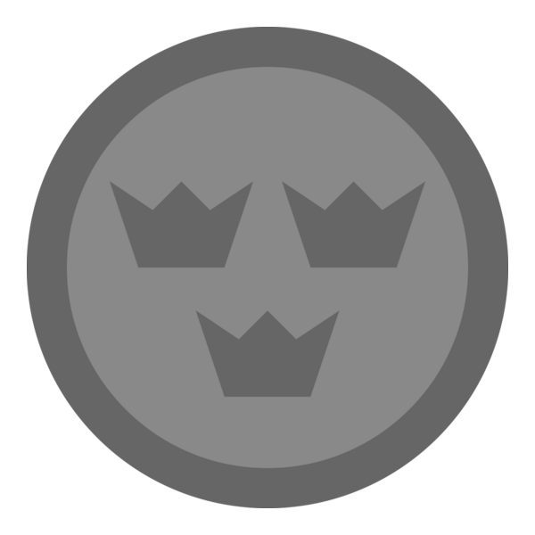 Swedish Air Force (grey) Logo PNG Vector