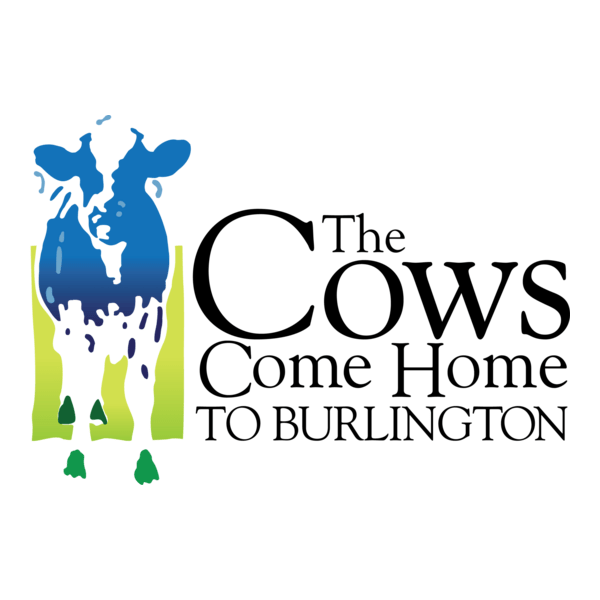 The Cows Come Home to Burlington Logo PNG Vector