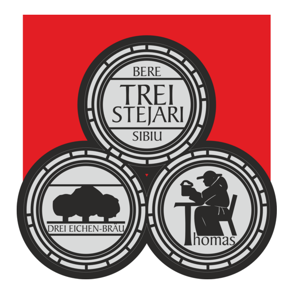 Trei Stejari Logo PNG Vector