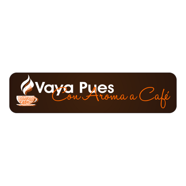 Vaya Pues Con Aroma a Café Logo PNG Vector