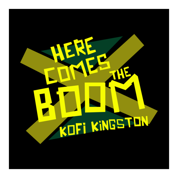 WWE Kofi Kingston HERE COMES THE BOOM Logo PNG Vector