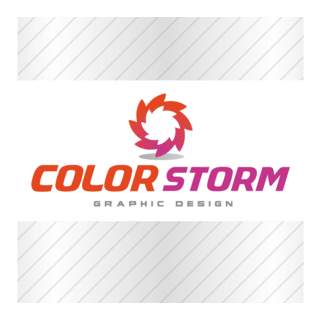 Color Storm Graphic Design Logo PNG Vector