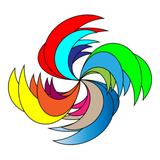 Colors Star Logo PNG Vector