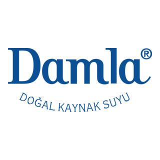 Damla Doğal Kaynak Suyu Logo PNG Vector
