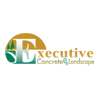 Executive Concrete & Landscape Logo PNG Vector