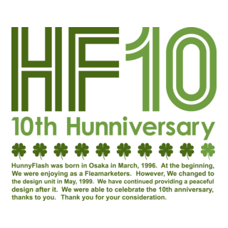 HunnyFlash 10th Hunnivesary Logo PNG Vector