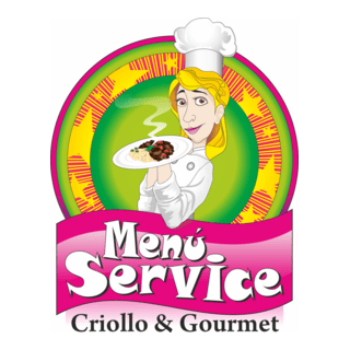Menu Service Criollo & Gourmet Logo PNG Vector