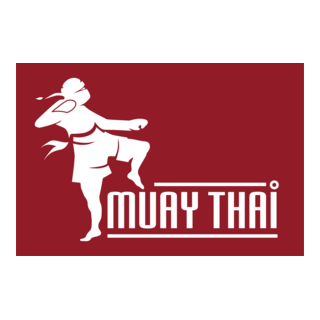 Muay Thai Kickboxer Logo PNG Vector