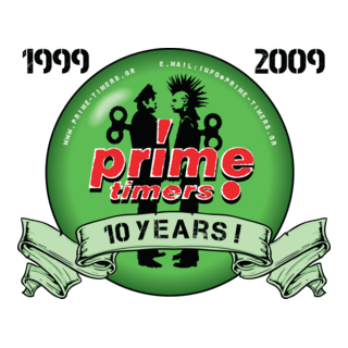 Prime-timers S.A ( celebrate 10 years ) Logo PNG Vector