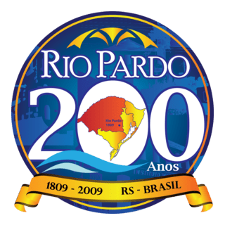 Rio Pardo 200 anos - moeda Logo PNG Vector