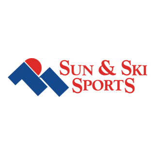 Sun and Ski Sports Logo PNG Vector