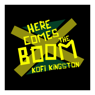 WWE Kofi Kingston HERE COMES THE BOOM Logo PNG Vector