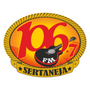 106.7 FM Sertaneja Logo PNG Vector
