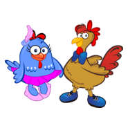 A galinha carijó Logo PNG Vector