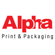 Alpha Print & Packaging Logo PNG Vector