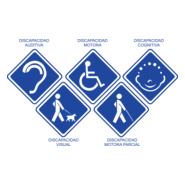 Discapacidad Motora Logo PNG Vector