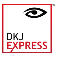 DKJ Express Suprimentos colorido Logo PNG Vector