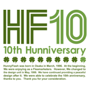 HunnyFlash 10th Hunnivesary Logo PNG Vector