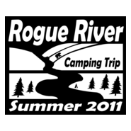 Rogue River Camping Trip Logo PNG Vector