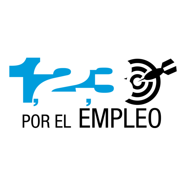 1,2,3, Por el Empleo Logo PNG Vector