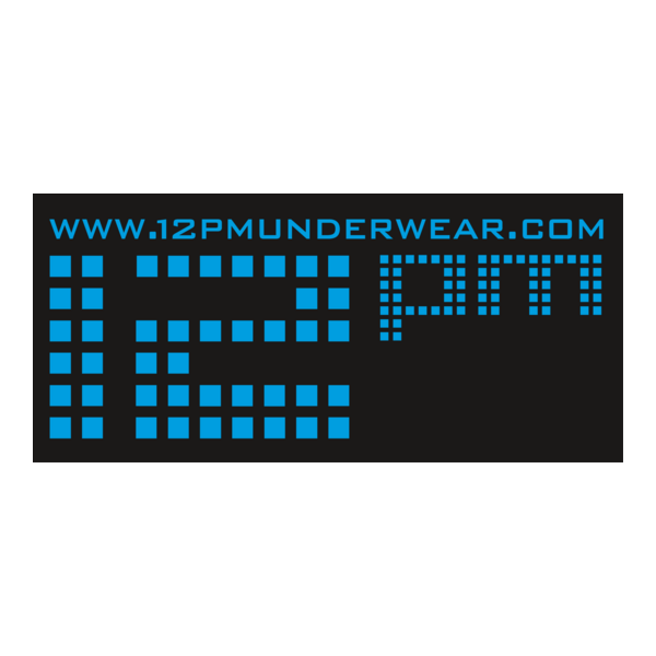 12 PM Underwear Logo PNG Vector