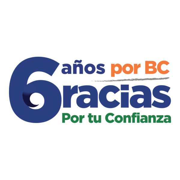 6 años por BC Gracias por tu confianza Logo PNG Vector
