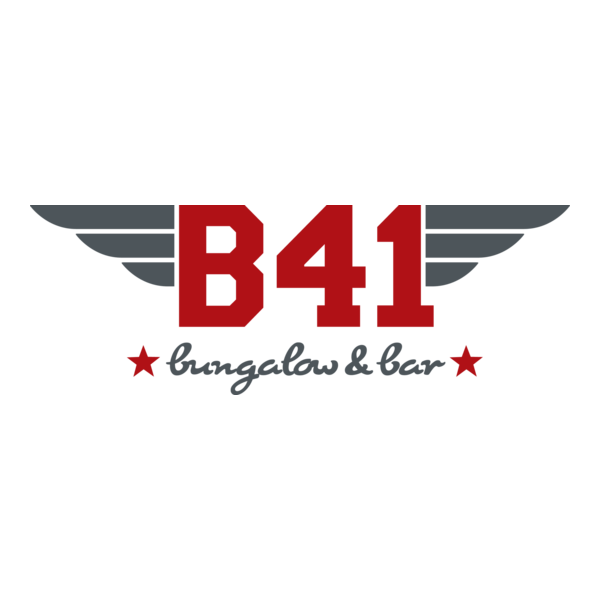 B41 - Bungalow & Bar Logo PNG Vector