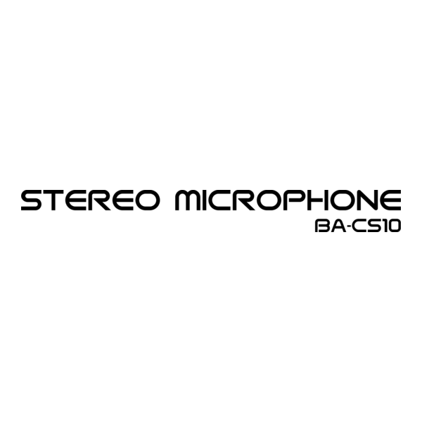 BA-CS10 Stereo Microphone Logo PNG Vector