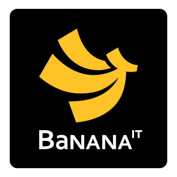 Banana IT Logo PNG Vector