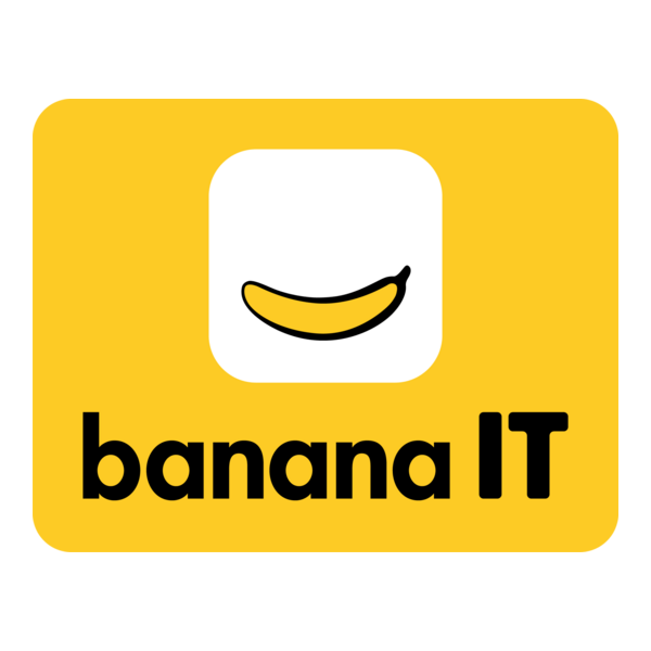Banana IT Logo PNG Vector