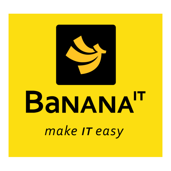 Banana IT Logo PNG Vector