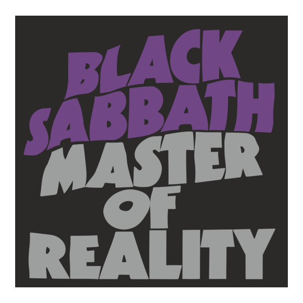 Black Sabbath Master Of Reality Logo PNG Vector