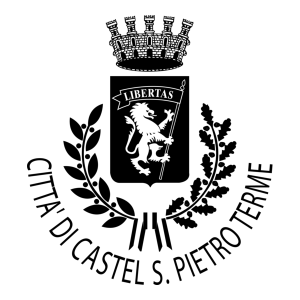 Castel San Pietro Terme Black White Logo PNG Vector